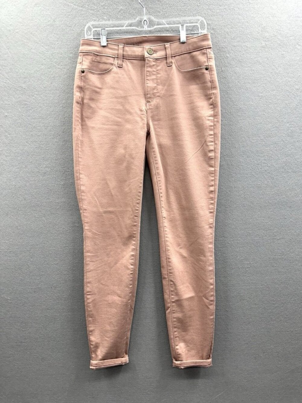 Talbots Jeggings Size 4 Flawless High Waist Ankle Pants Rose Pink Stretch EUC